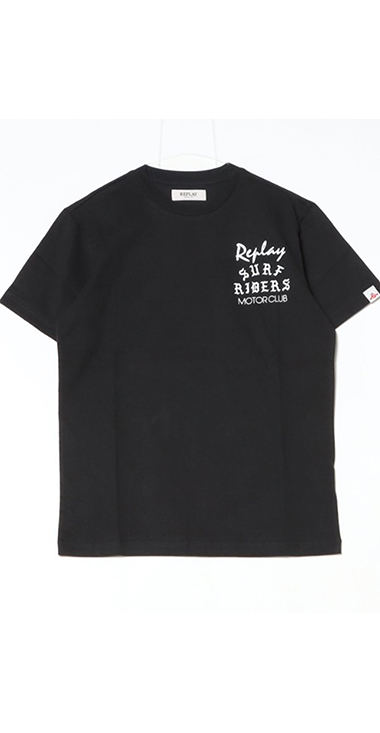 コットンジャ－ジーバイカープリントＴシャツ 詳細画像